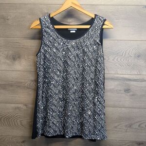 Van Heusen Ruffled Sequin Sleeveless Blouse Women's Size XL